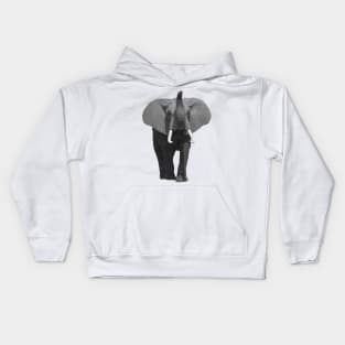 Elephant with the Trunk up in Kenya / Africa Kids Hoodie